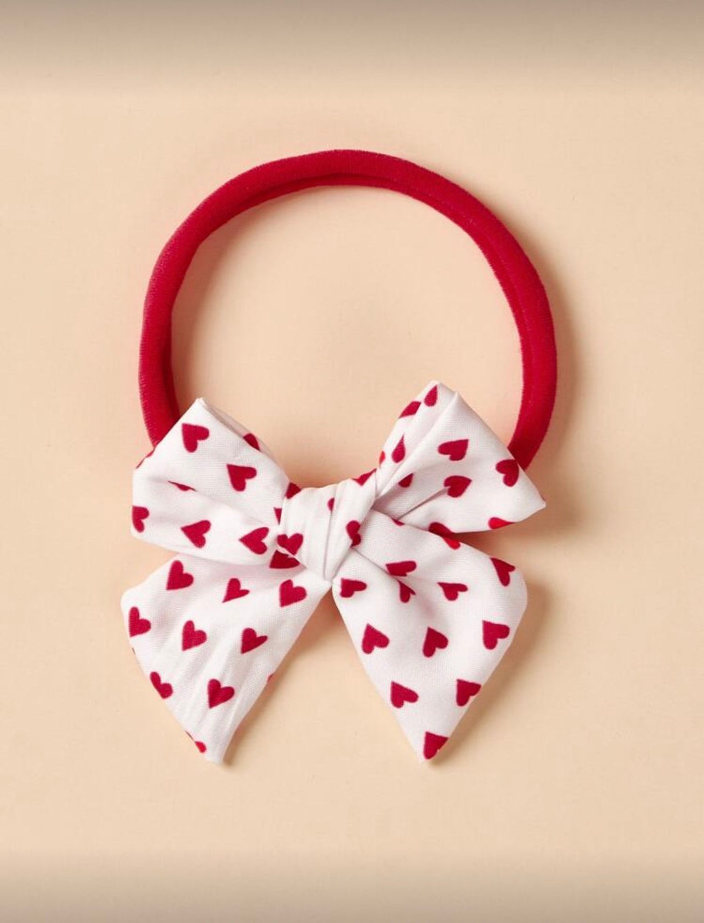 3 Pcs Red Heart Bowknot Headband