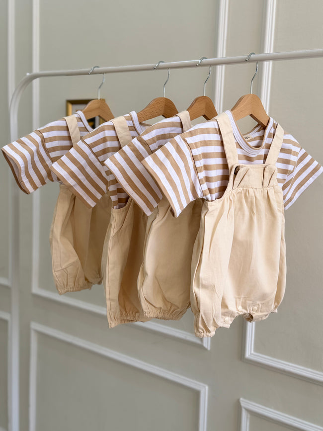 Solid Color Bear Romper Main Image