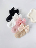 Mini bow decor socks 6-12 Months