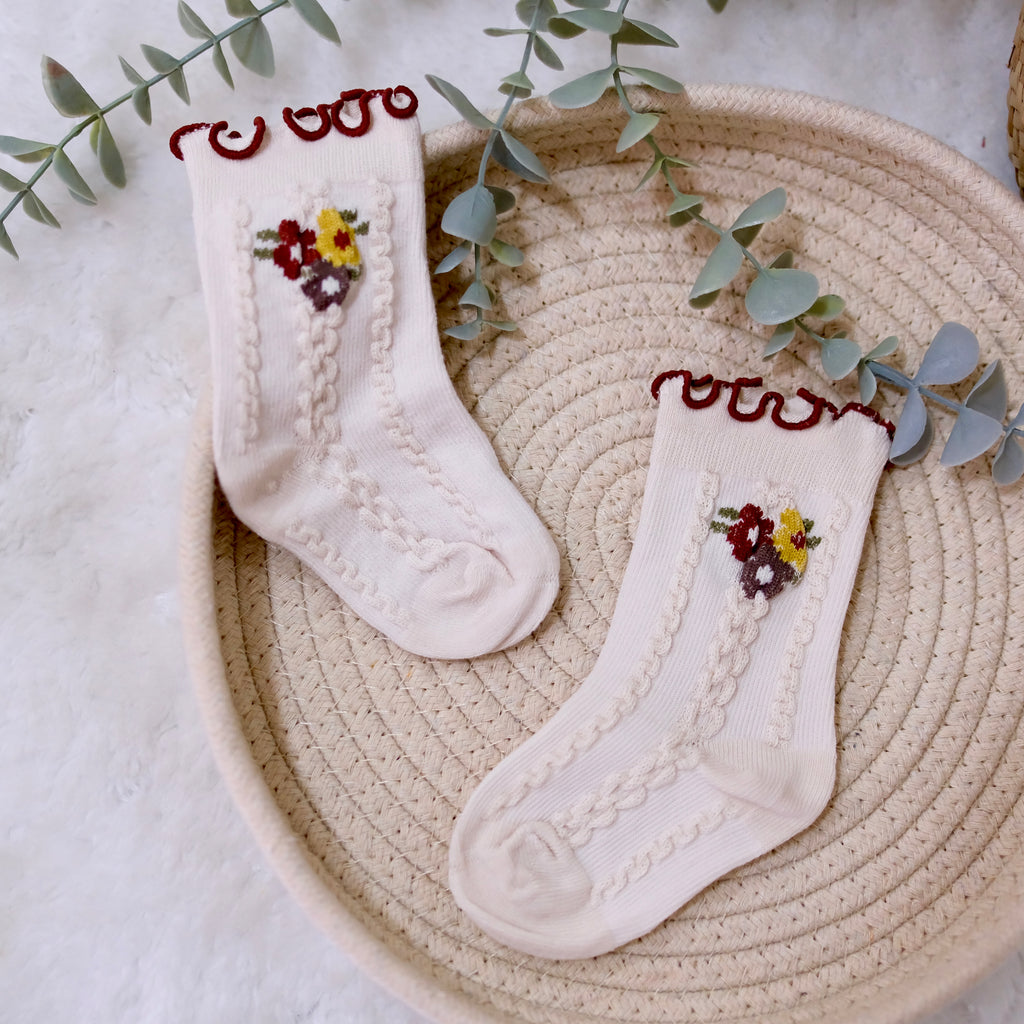 Etti Flower Frill Socks 0-1 Year