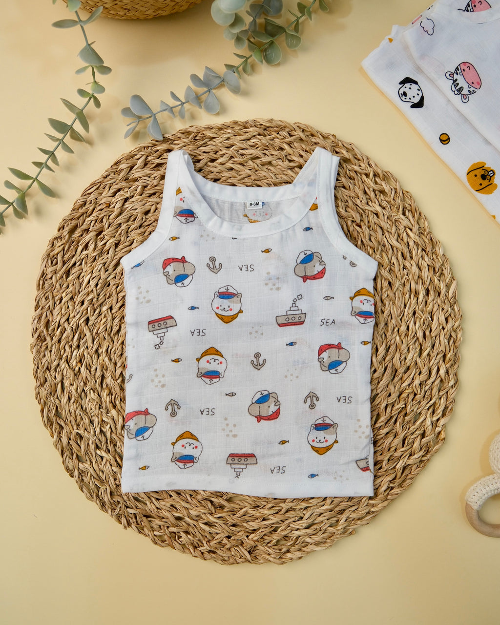 Sleeveless Jabla with Knot Assorted 1 Pcs