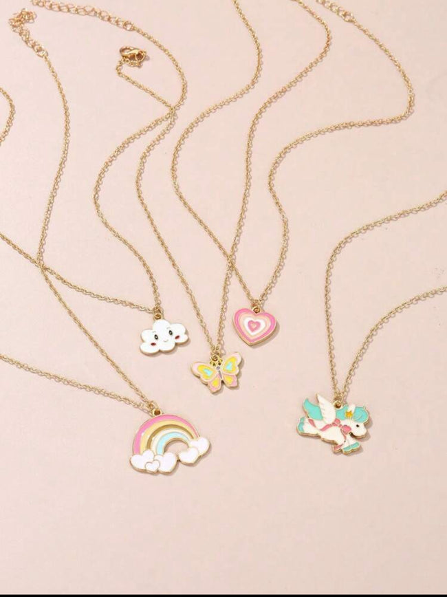5pcs baby girl unicorn necklace set Main Image