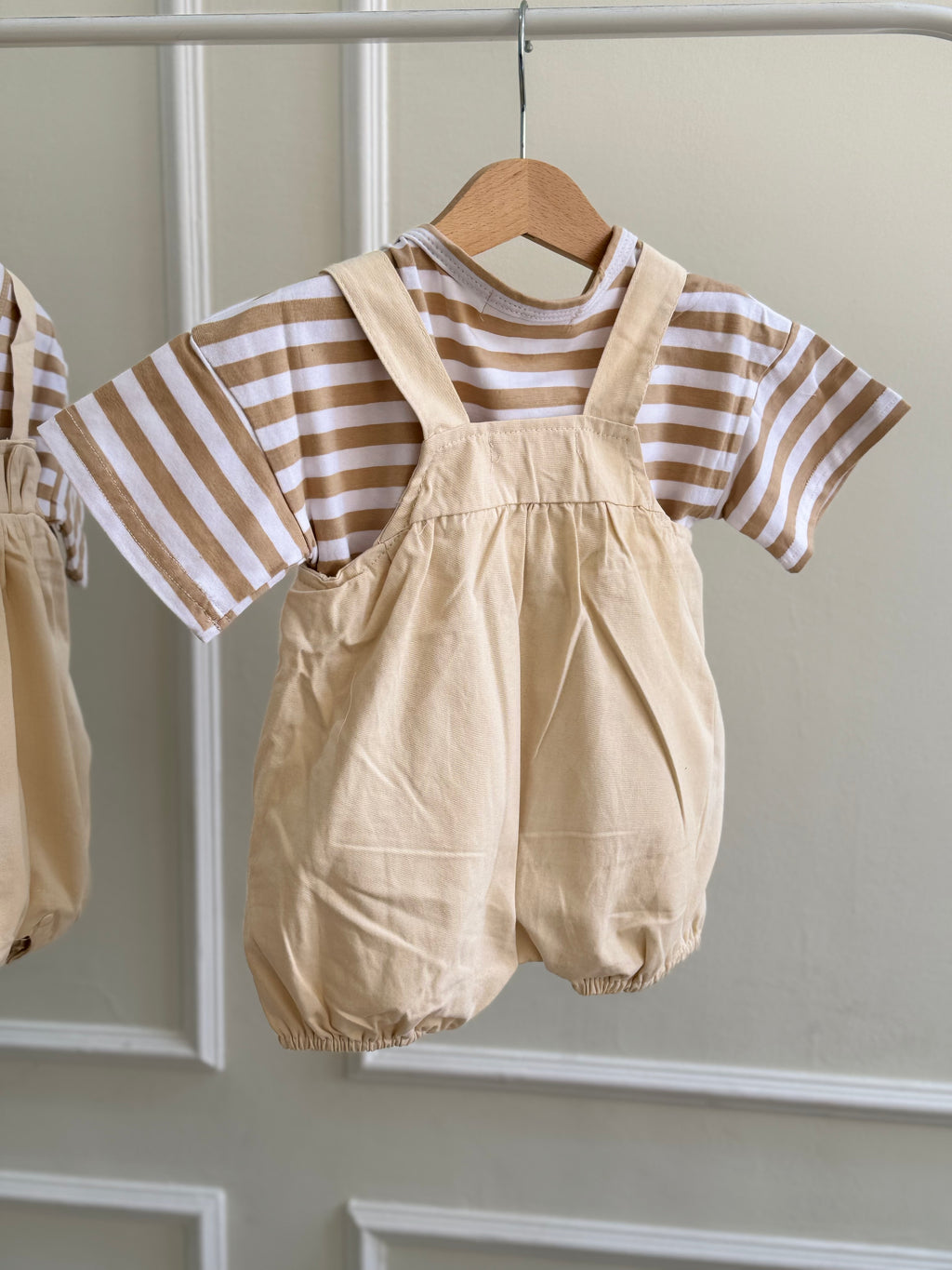 Solid Color Bear Romper