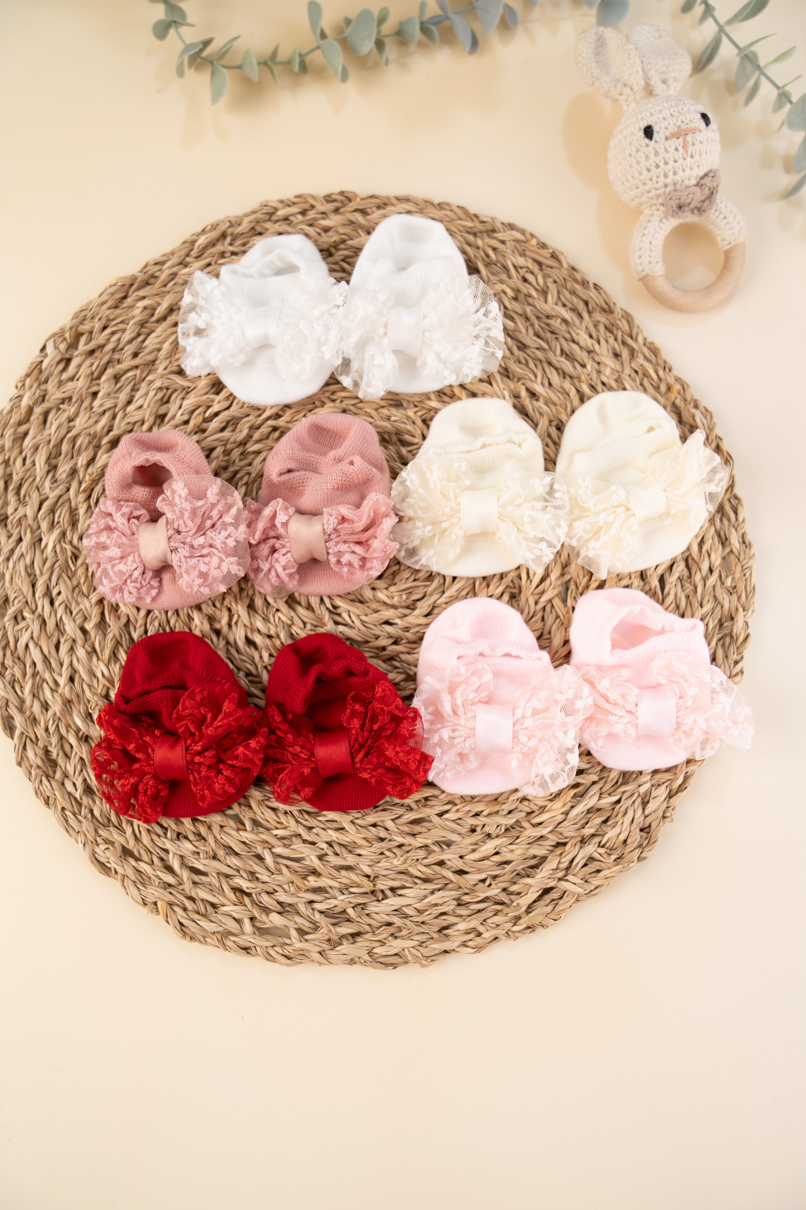 Bowkart Luxe Baby Socks 3-12 Months