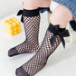 Fishnet Socks with Bow 3-12 Months