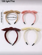 4 Pcs Corduroy Rabit Ears Headband