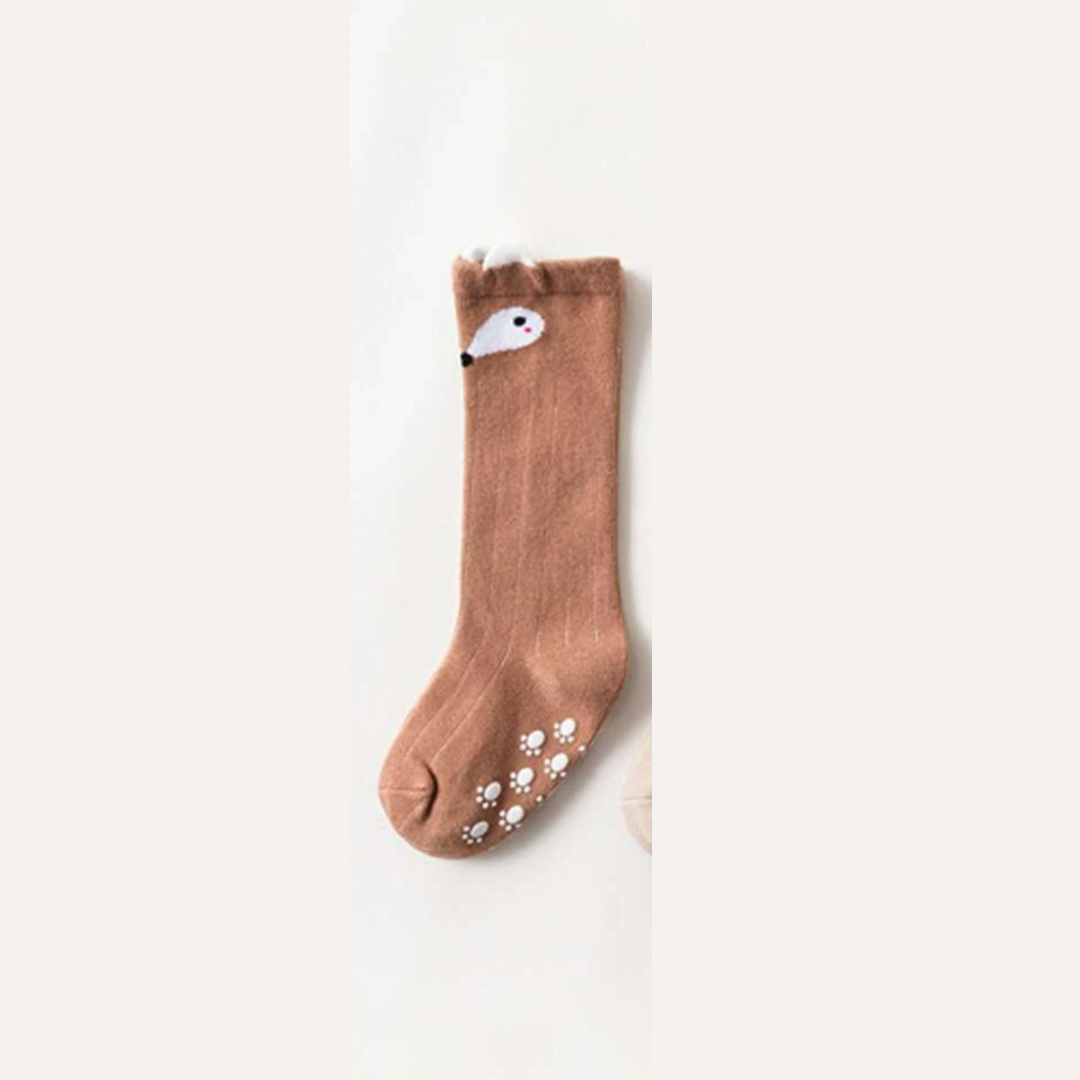 Cartoon Animal Print Over Knee Socks