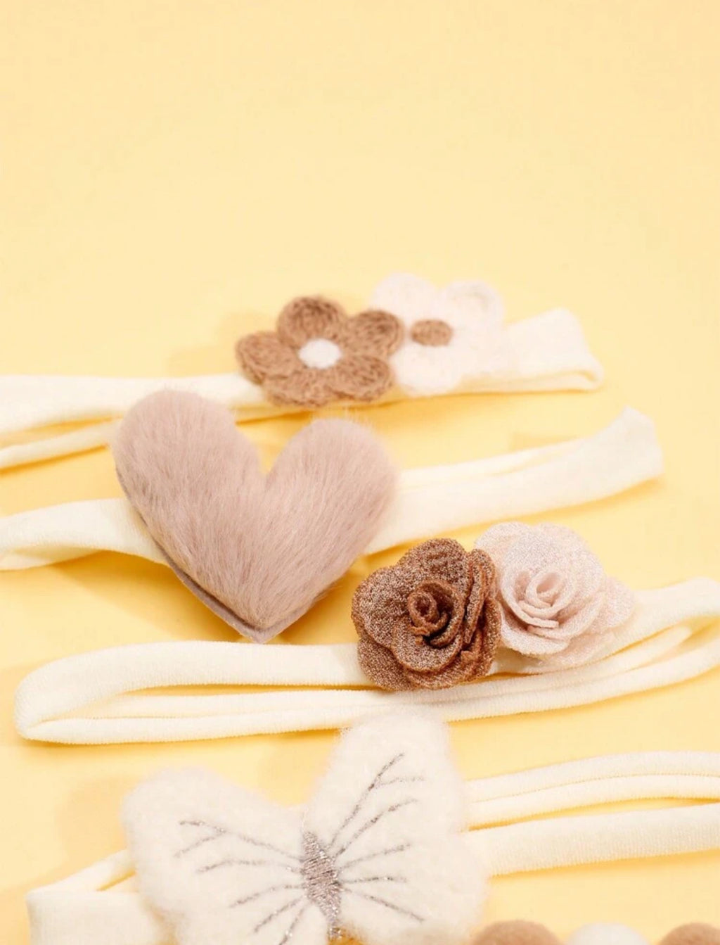 4 Pcs Butterfly ,Flower Headband