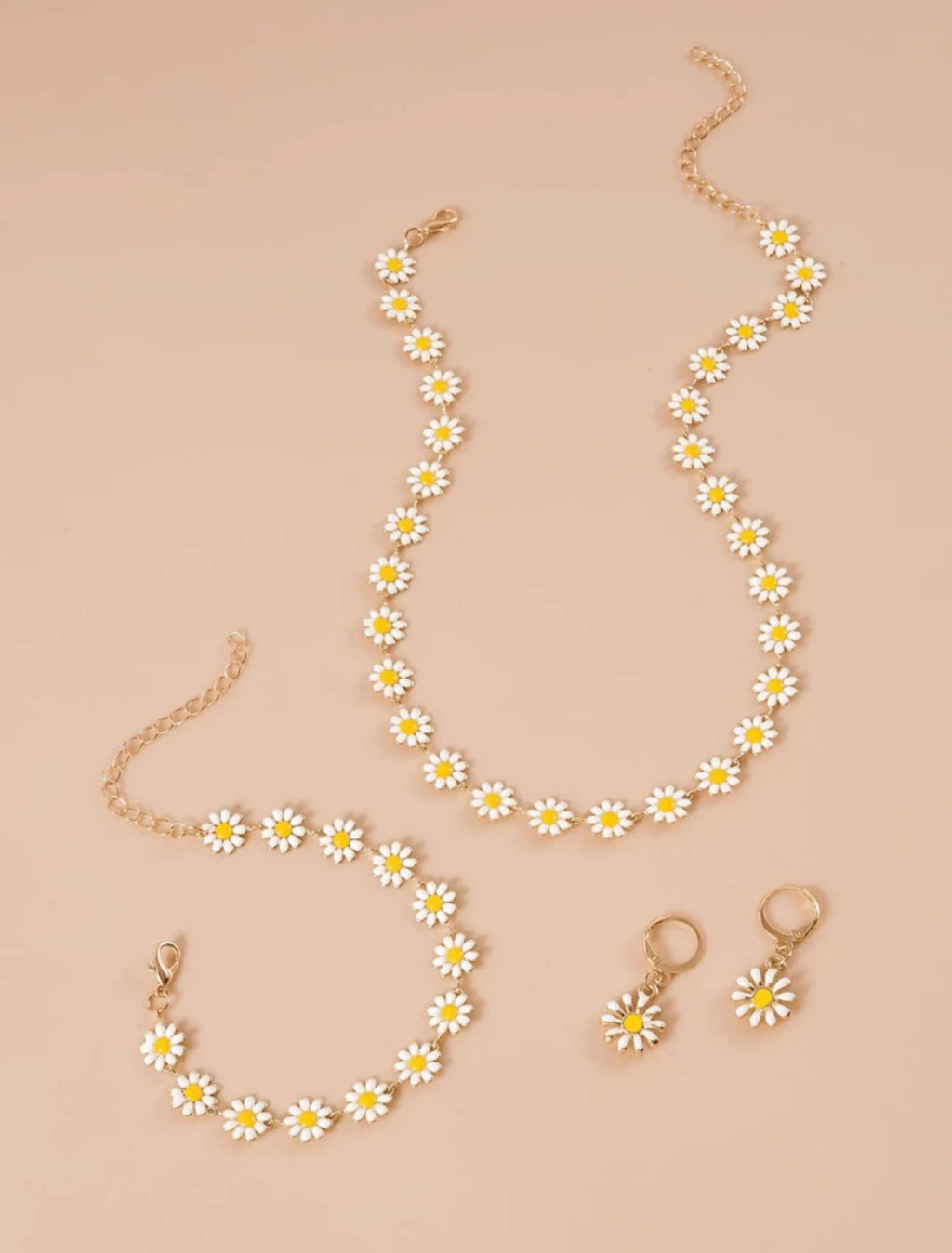 Sunny necklace set with bracelet and earrings