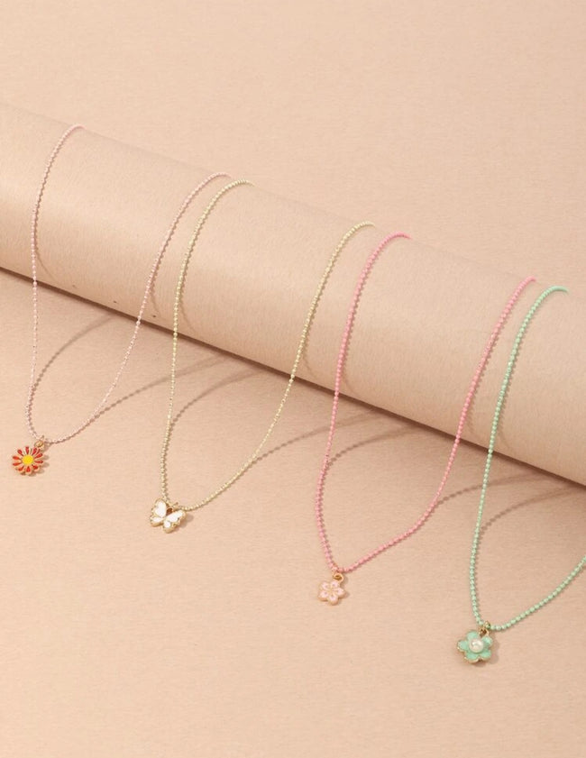 4pcs butterfly necklace set Hover Image