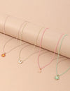 4pcs butterfly necklace set