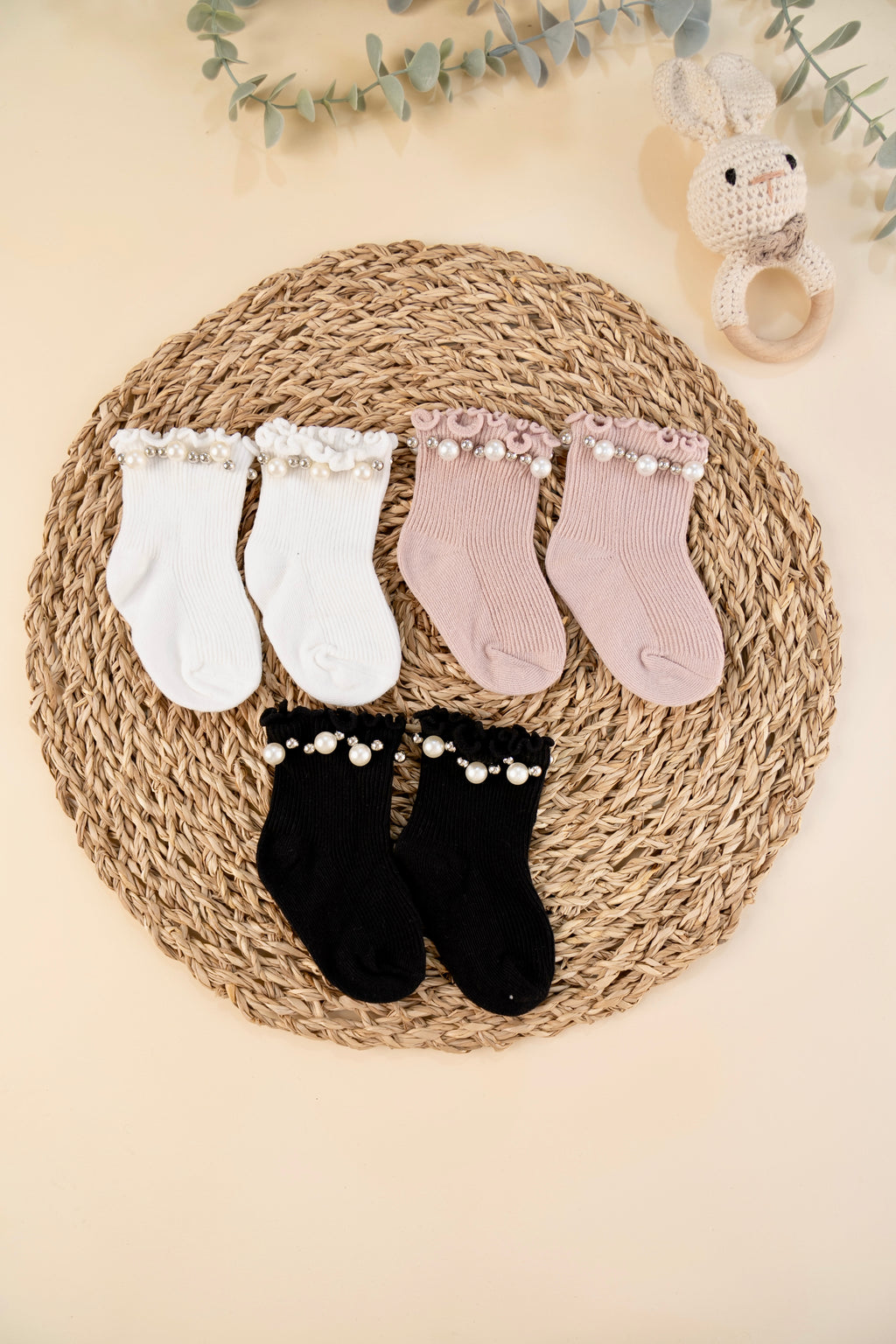 Baby Socks with Pearl