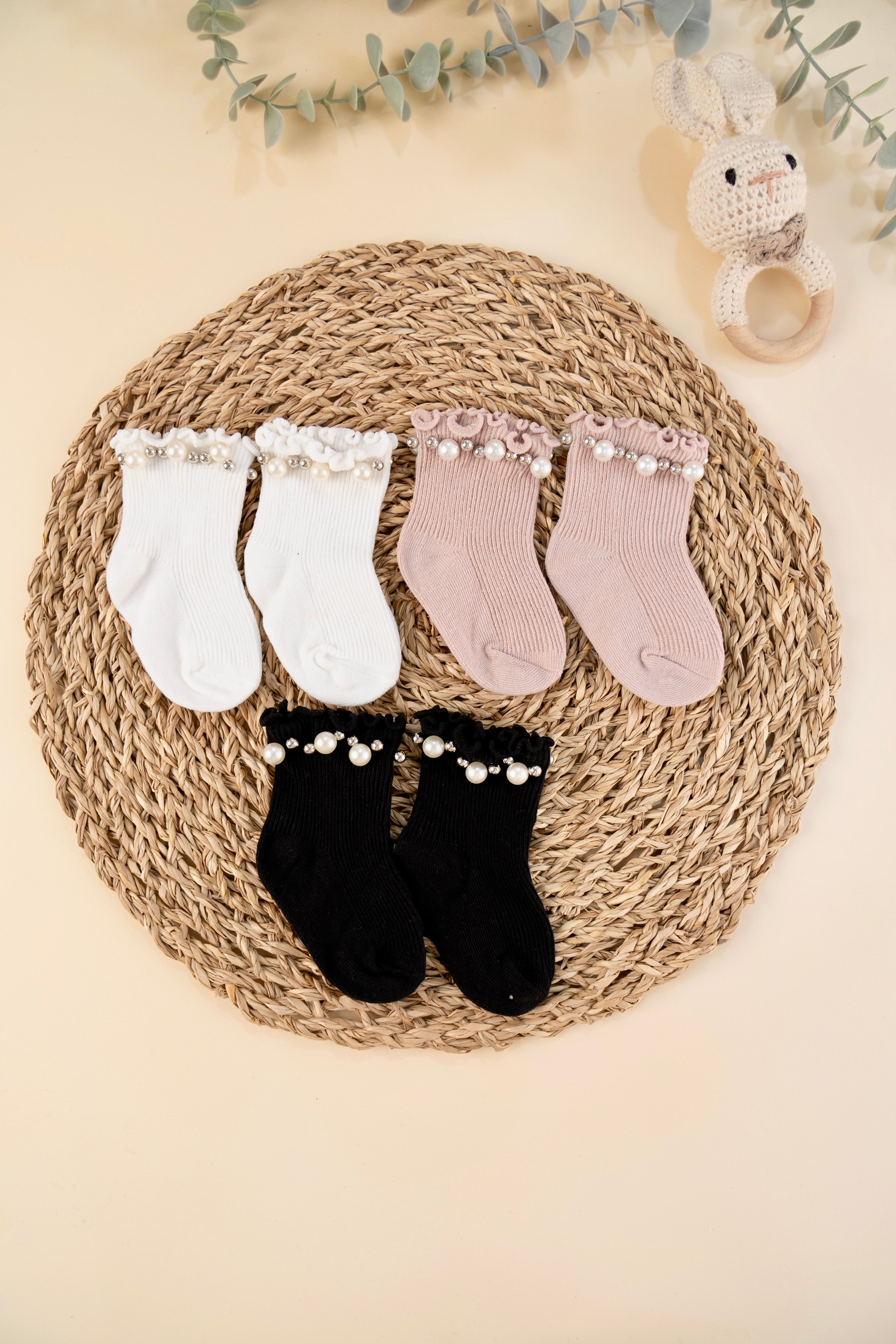 Baby Socks with Pearl