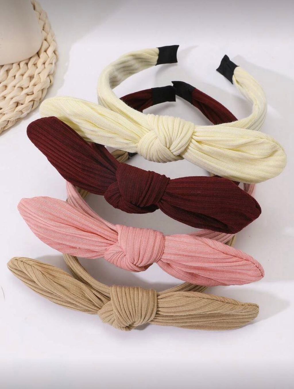 4 Pcs Corduroy Rabit Ears Headband