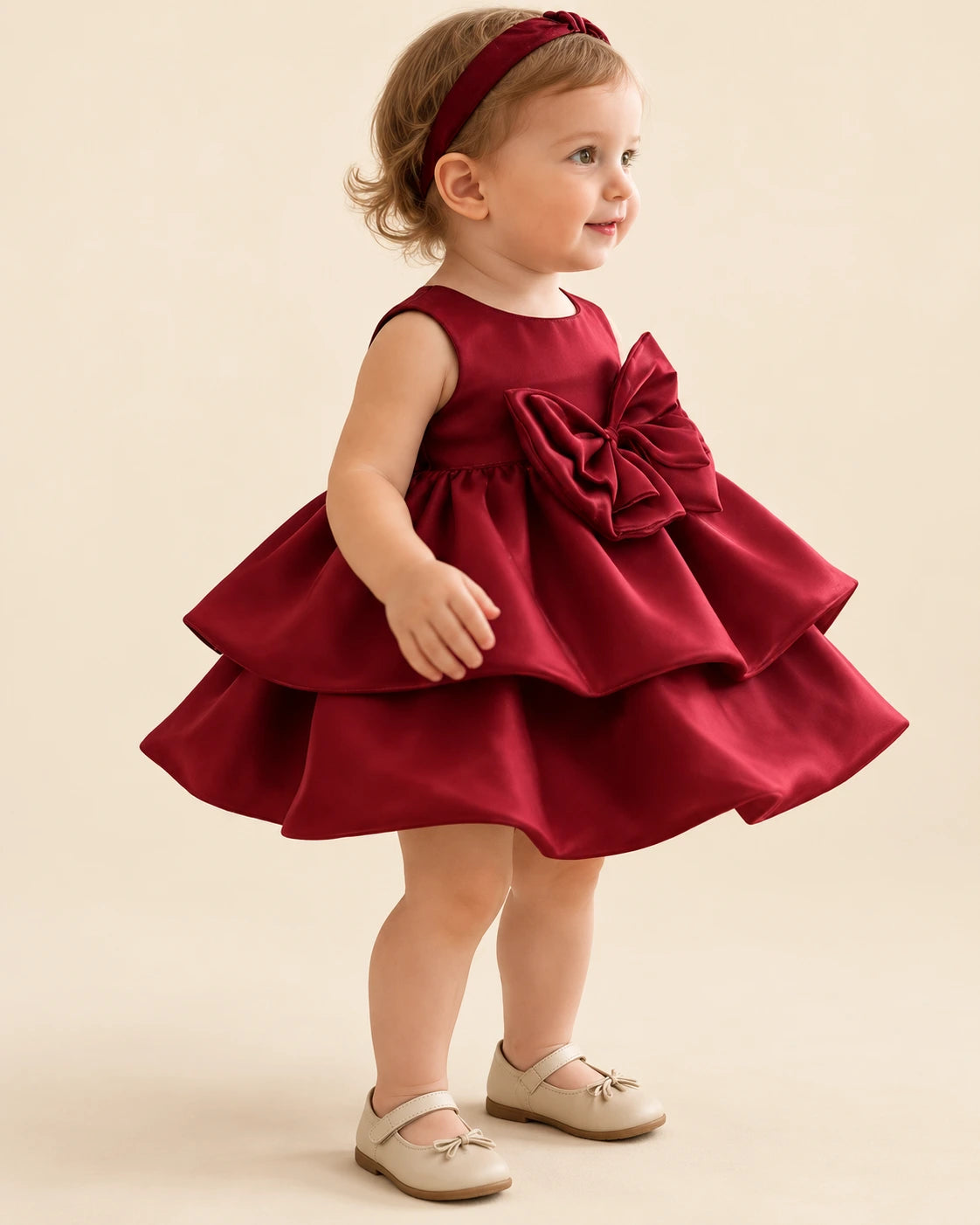 Ruby Royale Bow Party Dress