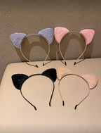 4 Pcs Plush Cat Ears Headband