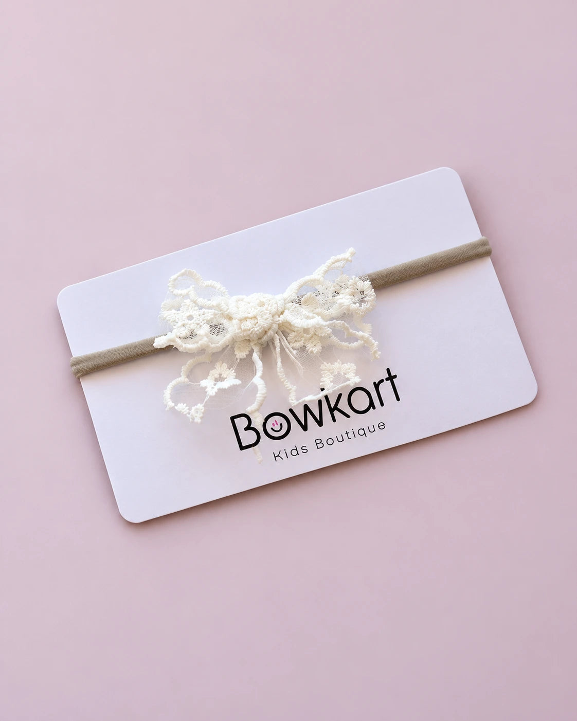 Lace Floral Bow Headband