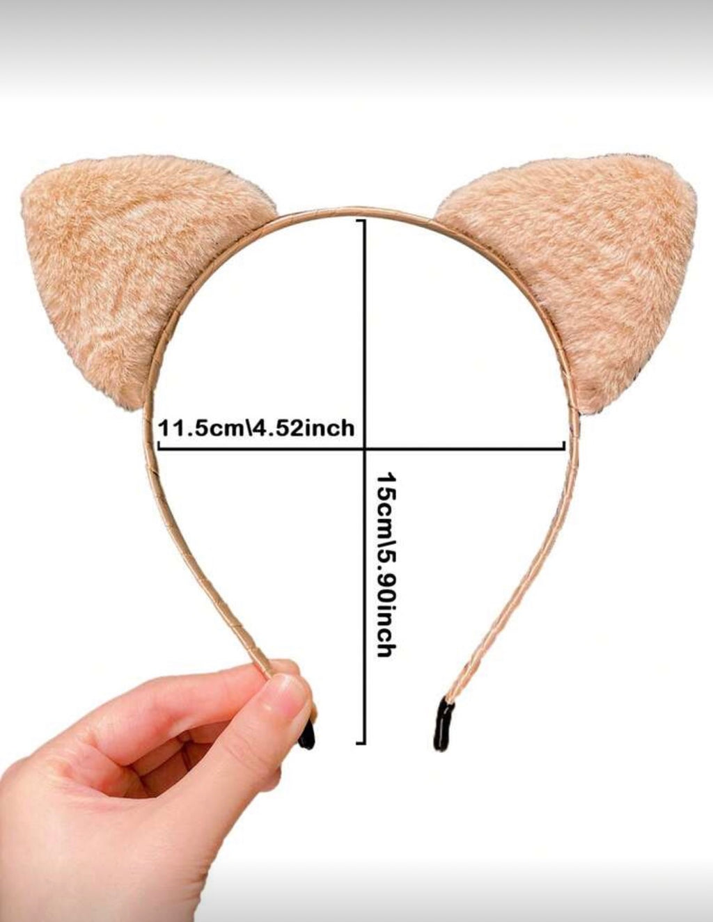 4 Pcs Plush Cat Ears Headband