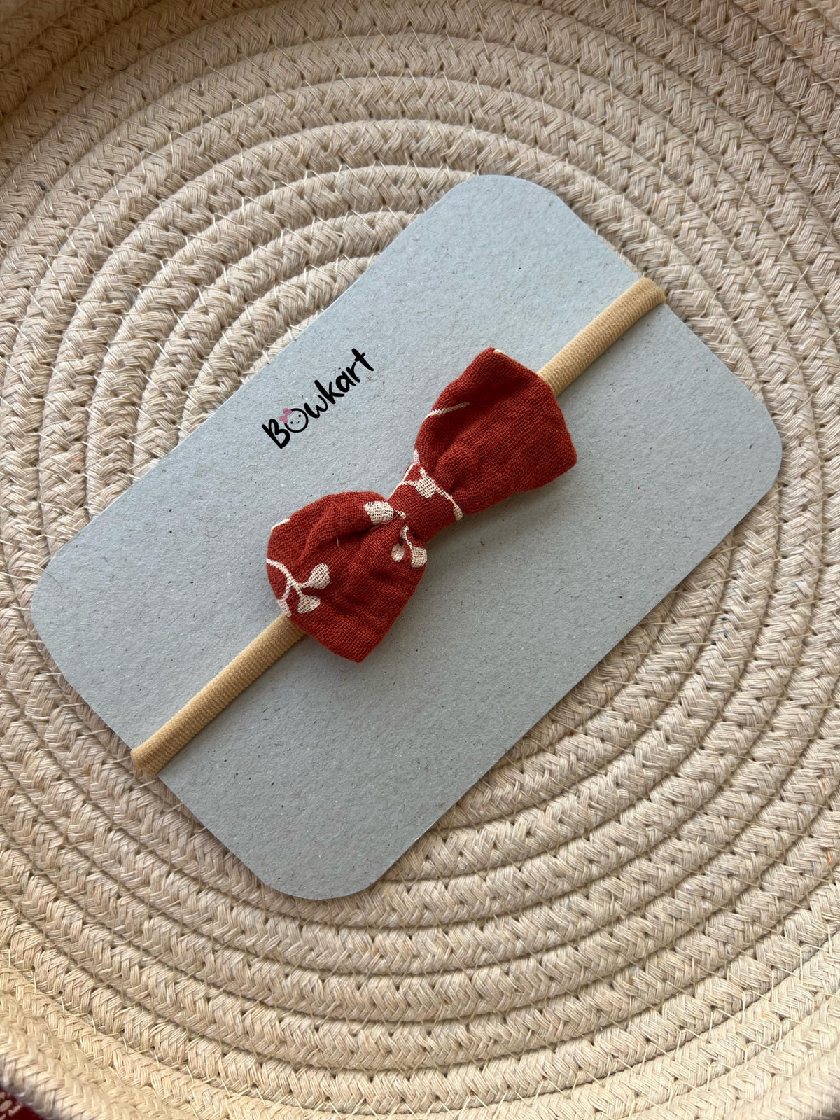 Cute Mini Print Bow Decor Baby Headband