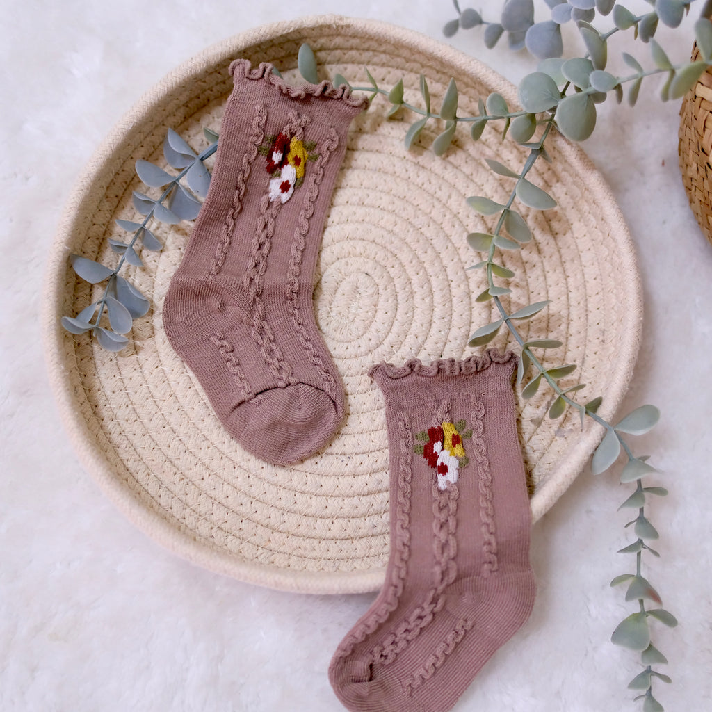 Etti Flower Frill Socks 0-1 Year