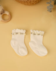 Baby Socks with Pearl