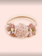 3 Pcs Crown Lace Beige Headband