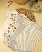 4 Pcs Unisex Casual Bodysuite