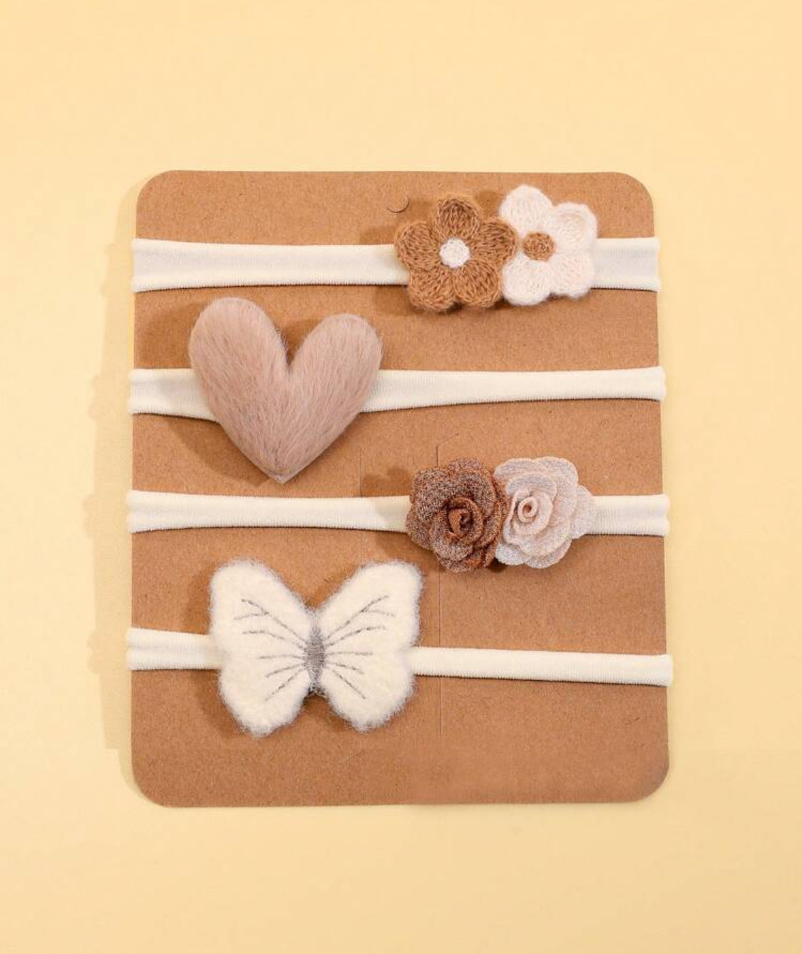 4 Pcs Butterfly ,Flower Headband