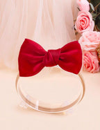 3 Pcs Red Floral Bow