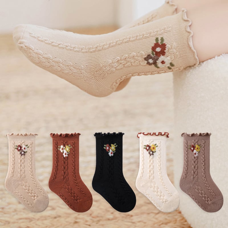 Etti Flower Frill Socks 0-1 Year