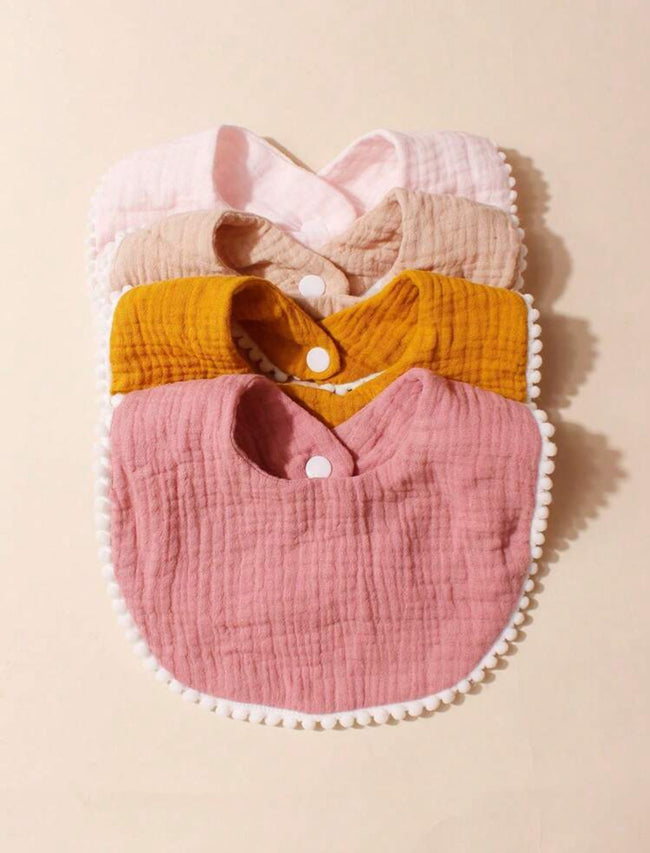 4 pcs Baby drool bibs Hover Image