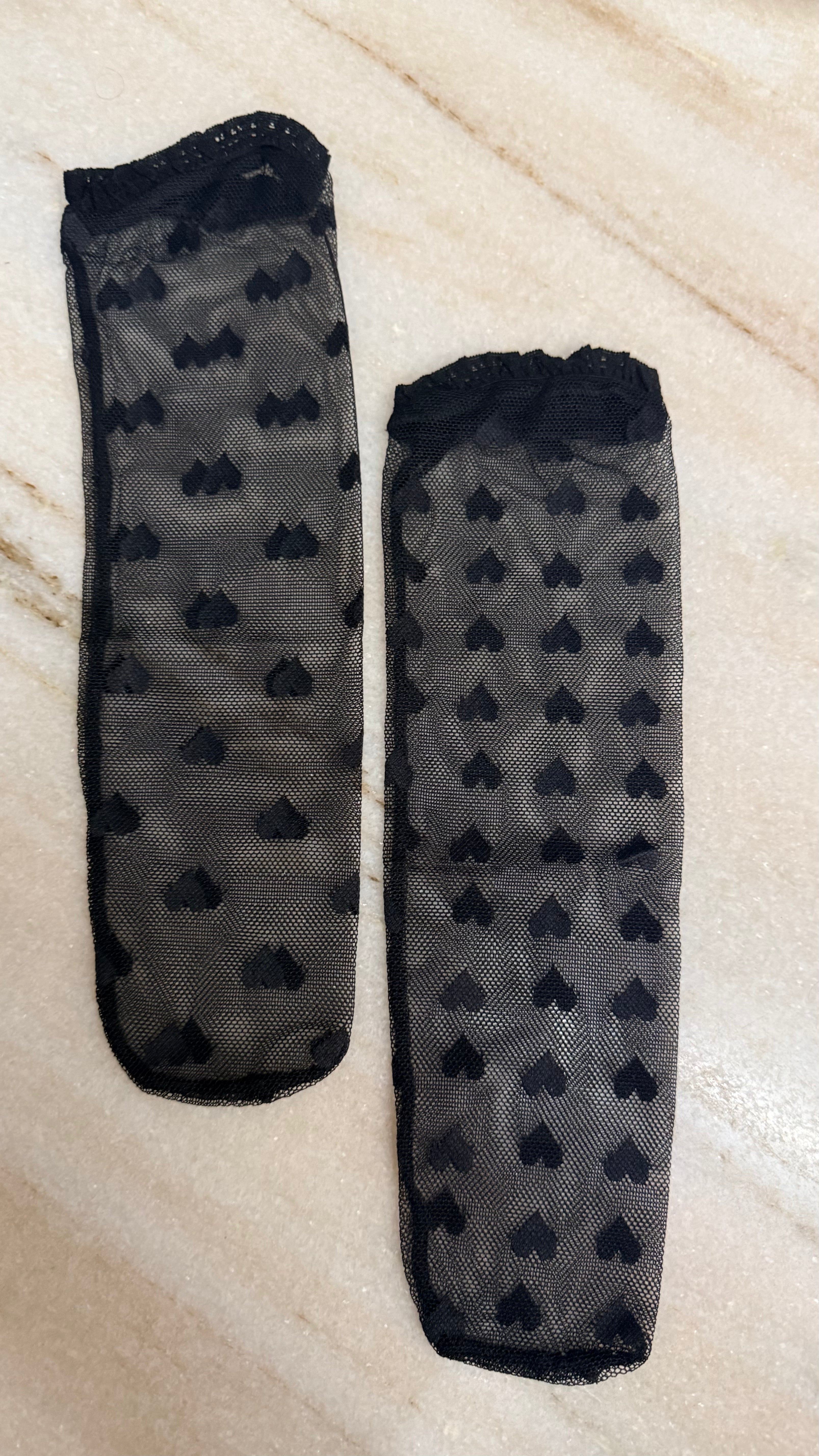 Midnight Floral Lace Socks