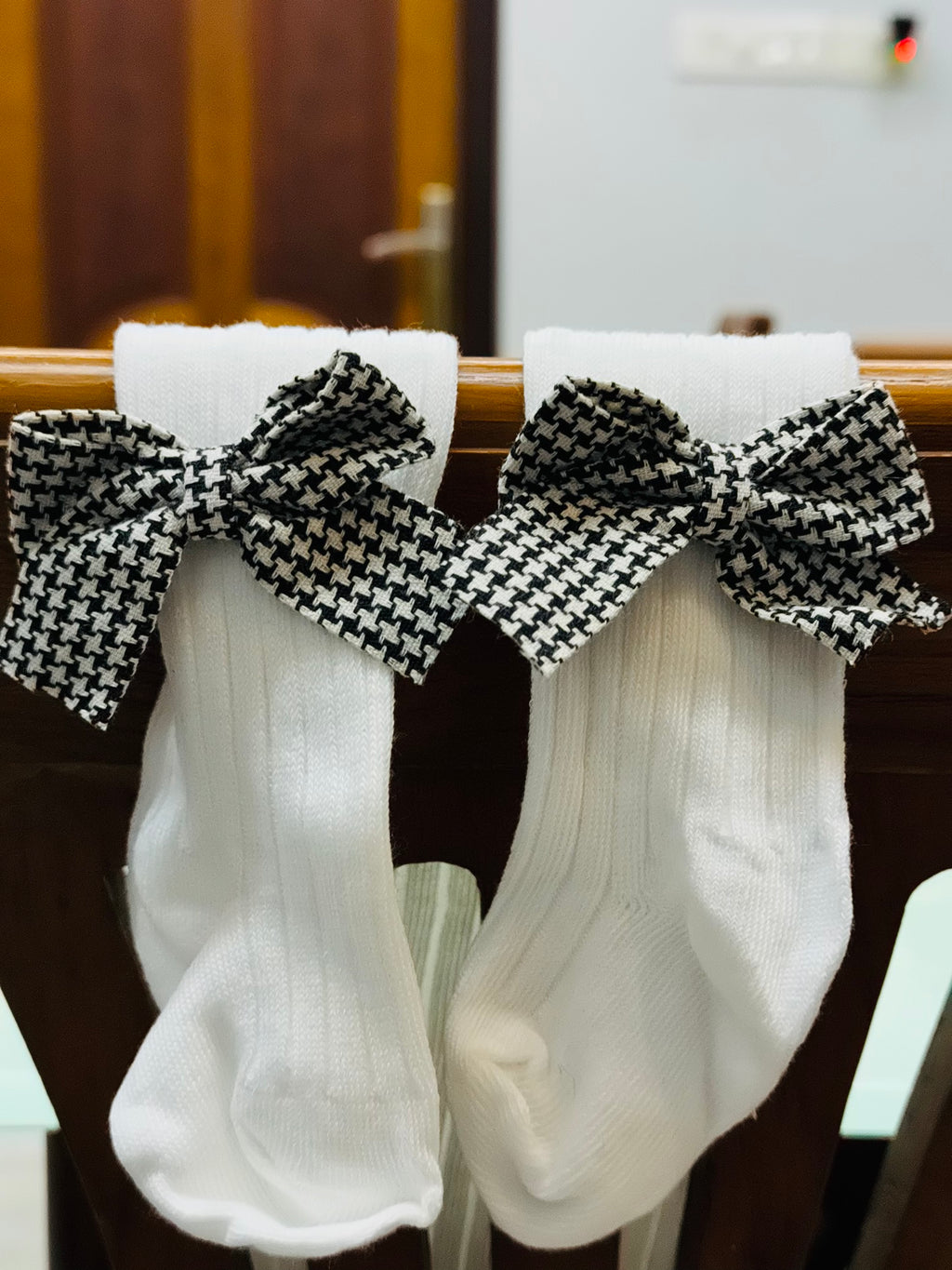 Check block Stockings 0-9 Months