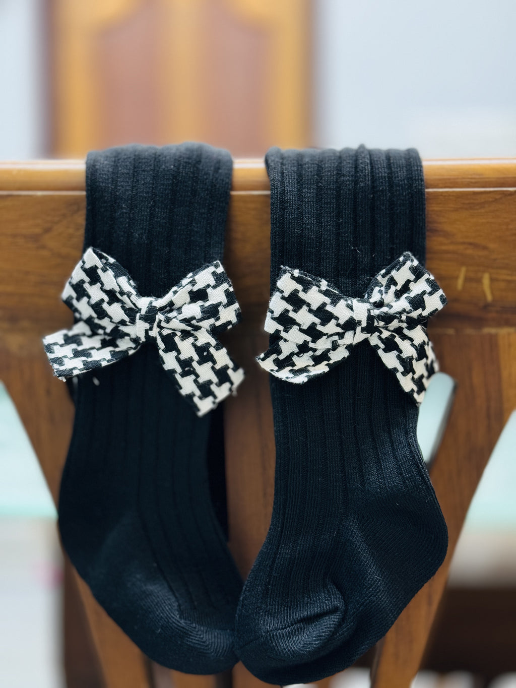 Check block Stockings 0-9 Months