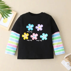 Long Sleeve Tshirt with Animal Print 6-12 Months