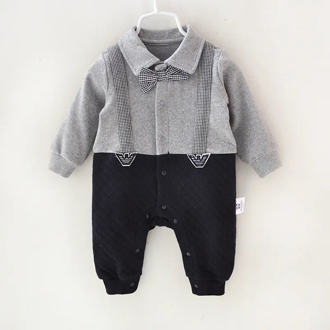 Gentleman Style Baby Boy Long Sleeve  9-18 Months Hover Image