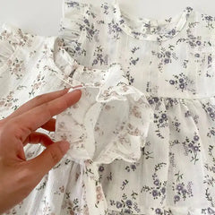Floral Flying Sleeve with Shorts 3- 9 Months