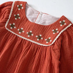 Plain Long Sleeved Cotton Muslin Baby Rompers