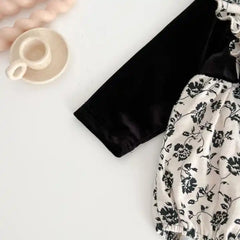 Bowknot Floral Romper Baby Girl