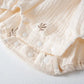 Muslin Cotton Bubble Romper with Free Hat 0-9 Months