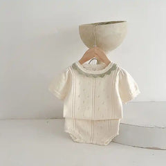 Knitted Short Sleeved 2 Piece Set 3-9 Months