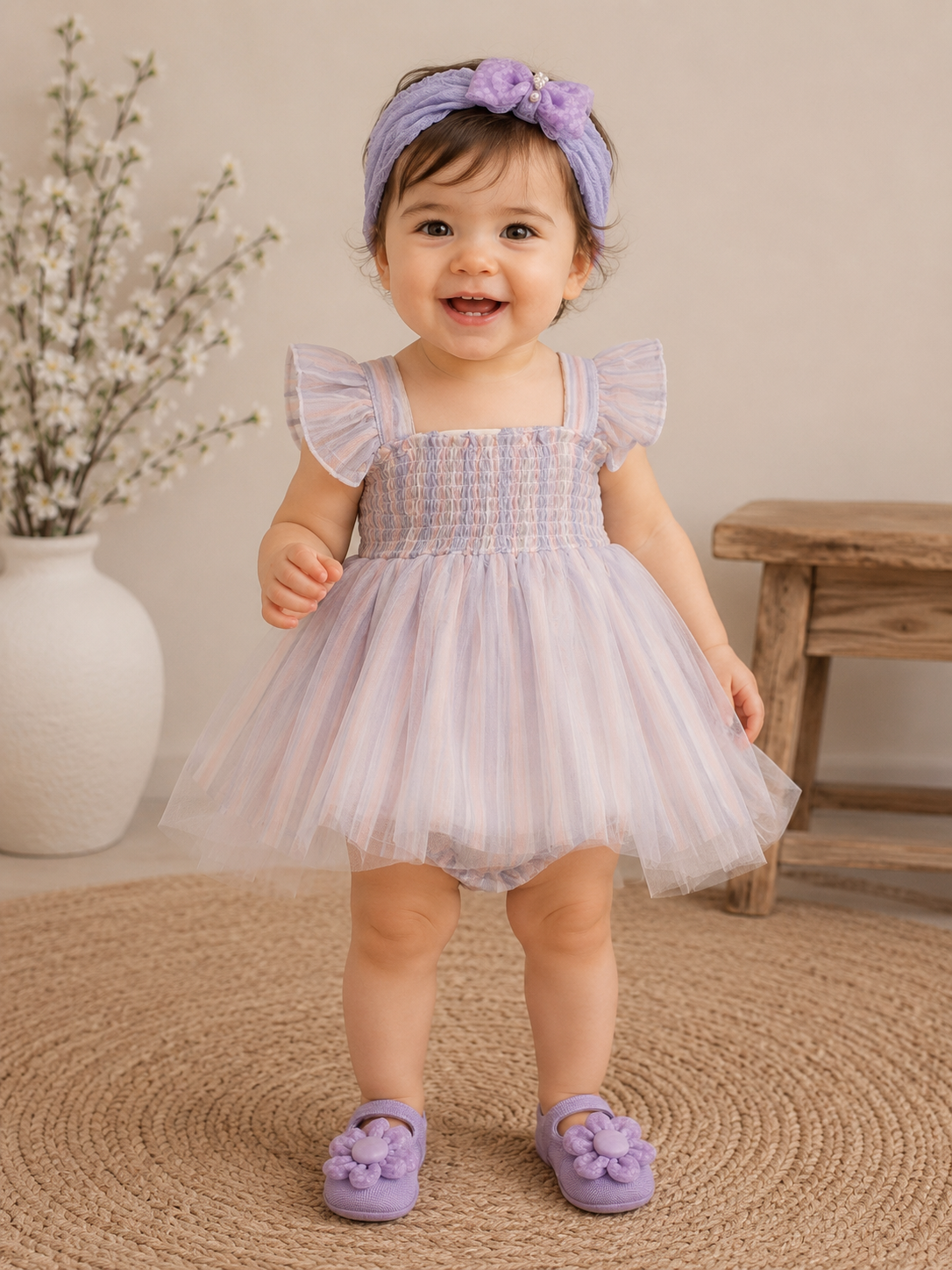 Flary Gray Romper