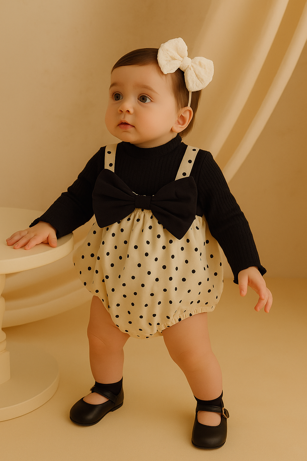 Barbara Black Romper