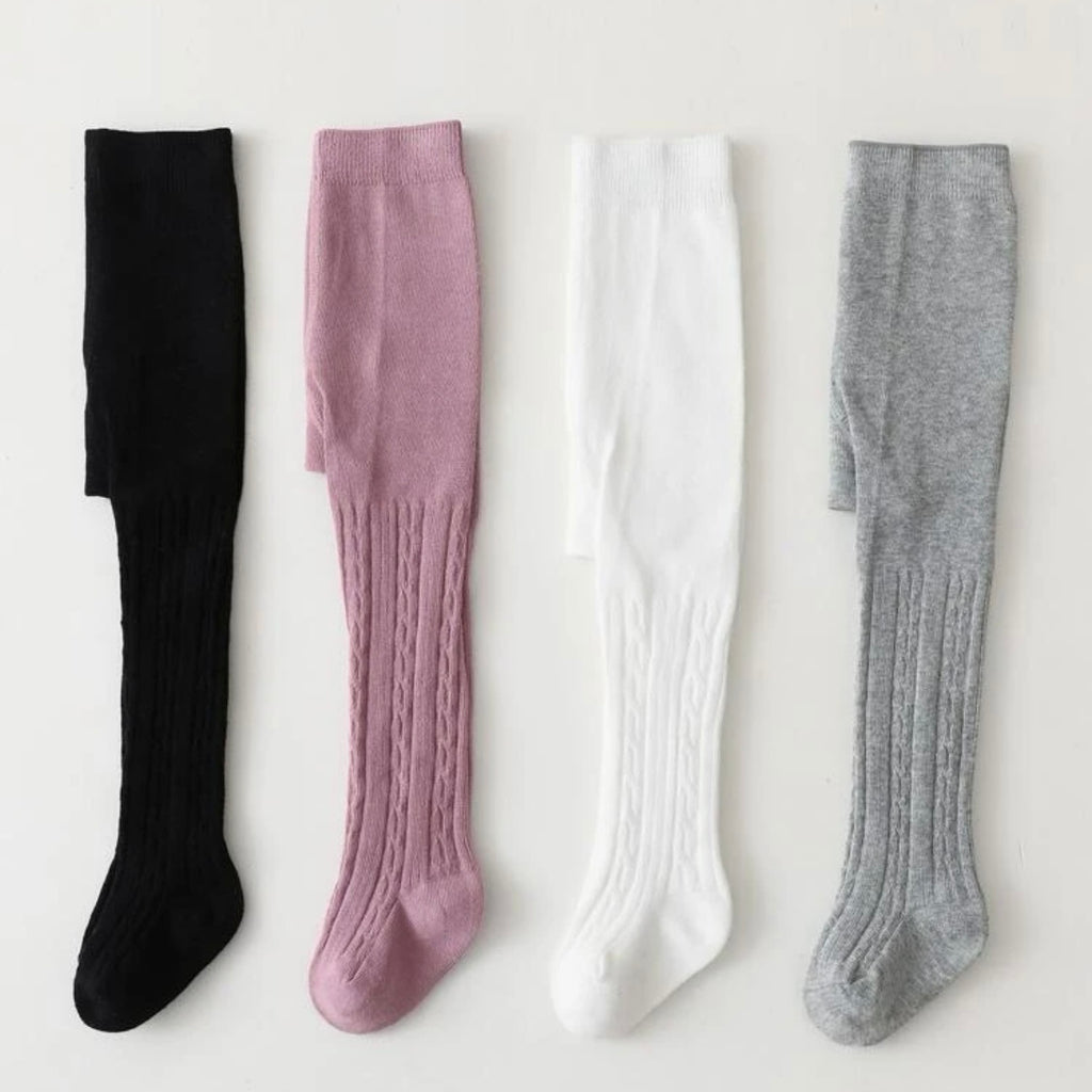 Solid Color Baby Girl Stockings