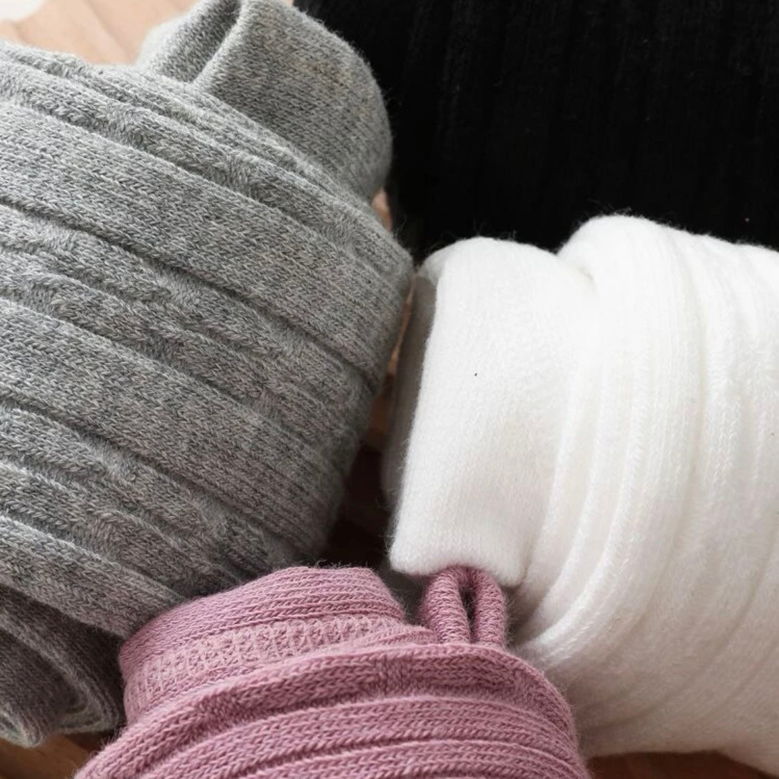 Solid Color Baby Girl Stockings