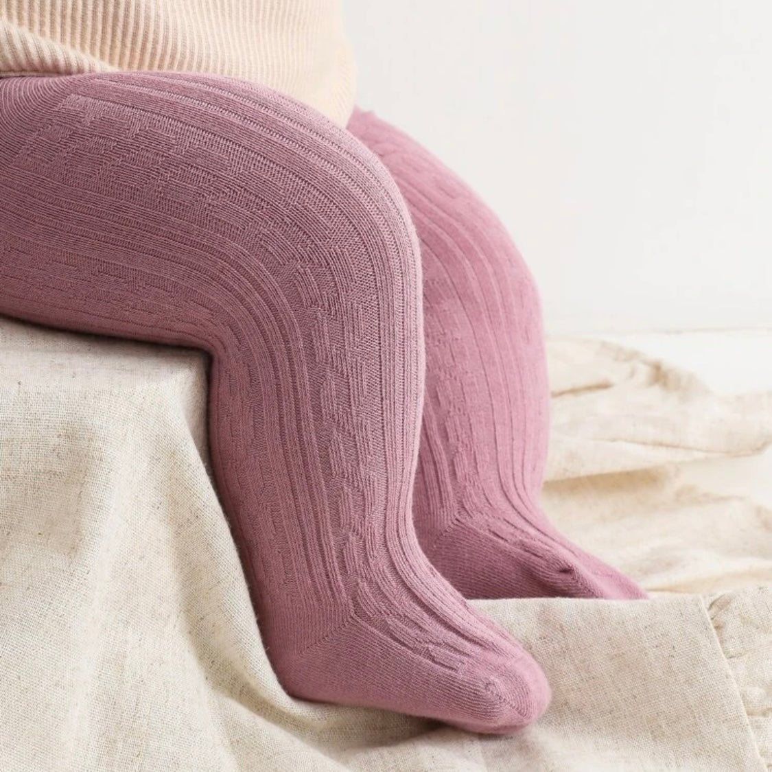 Solid Color Baby Girl Stockings