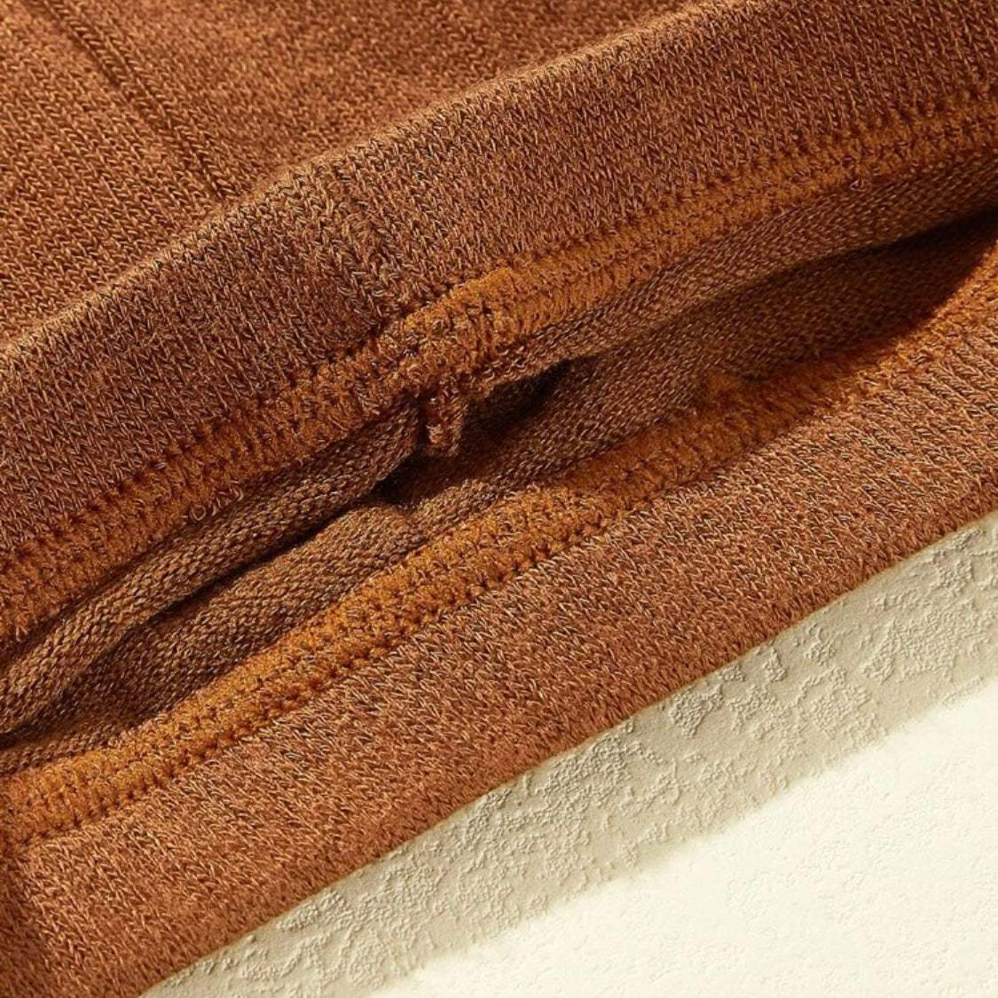 Solid Color Viscose Fabric Baby Girl Stockings - Brown (0-6M)