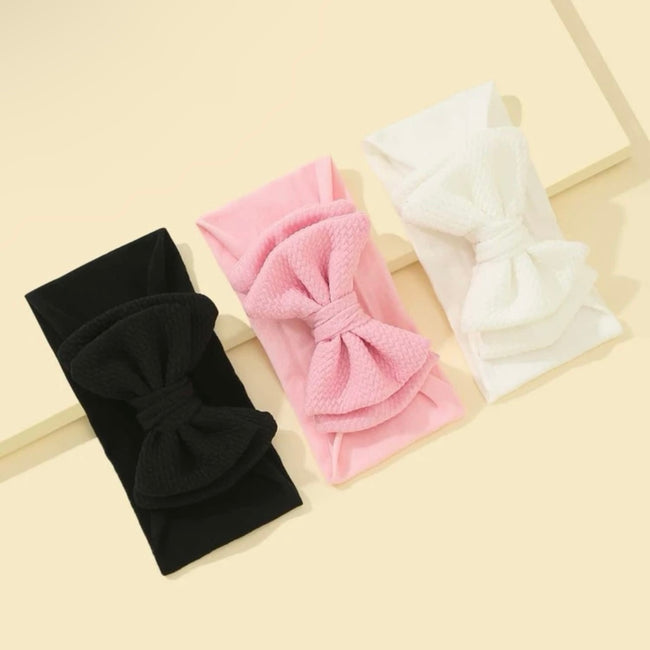 Double Layer Bow Decor baby Headband Hover Image