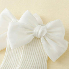 Beautiful Bow Decor Baby Socks