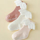 Wing Decor Letter Graphic Baby Socks